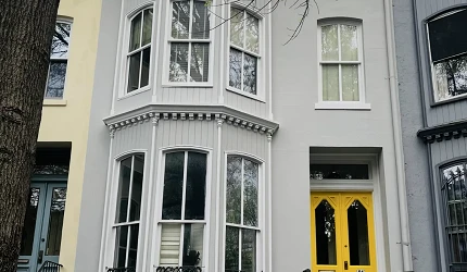 #Waterproofing & cornice repair#LPC Historical buildings# Clinton Hill, Brooklyn# completed by the Green point construction!