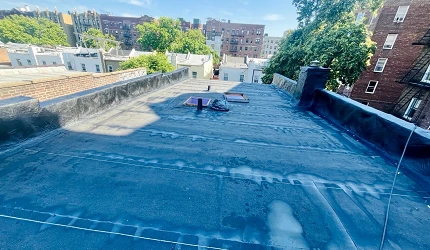 Roof replacement # sterling st. Brooklyn, Ny
