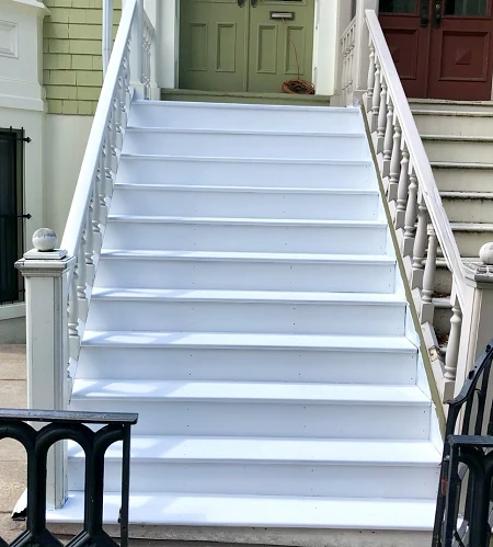Landmark Historical House staircase restoration @ Cambridge pl, Brooklyn, NYC