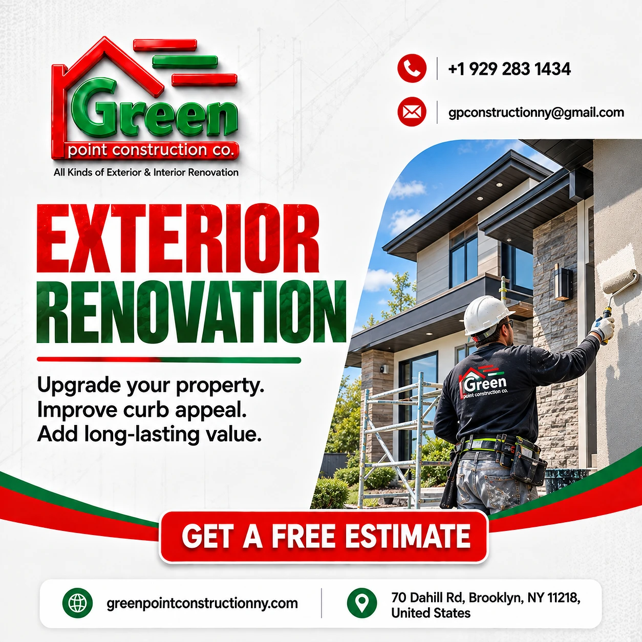 Expert Exterior Renovation in Brooklyn, NY | Greenpoint Construction